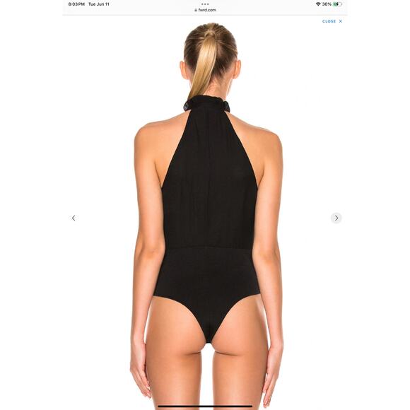 Fleur de Mal NWT Dusty Rose Sleeveless Bodysuit - Sz Sm - Picture 3 of 9